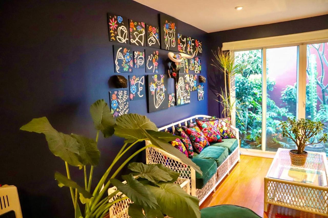 Luxurious Mid Century Modern Folk Art Home Mexico City Exteriör bild