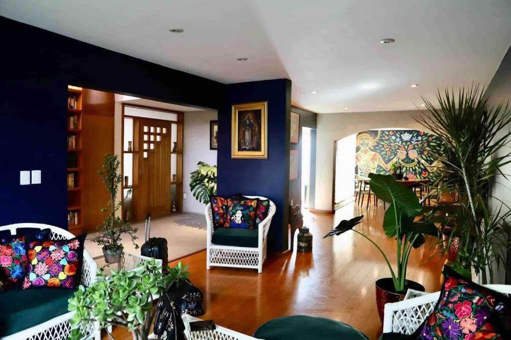 Luxurious Mid Century Modern Folk Art Home Mexico City Exteriör bild