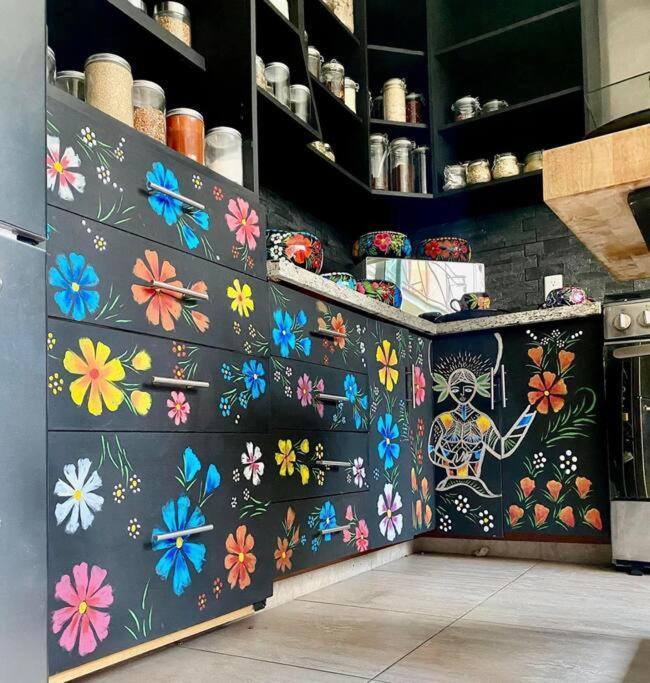 Luxurious Mid Century Modern Folk Art Home Mexico City Exteriör bild